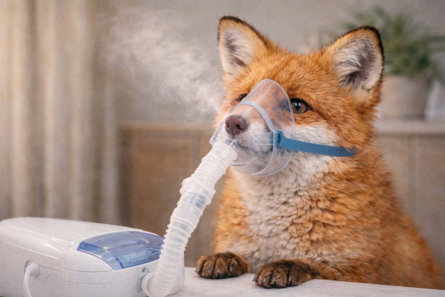 Üben der Inhalationstechnik